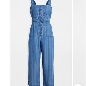 BB Dakota Head over heels chambray cropped jumpsuit